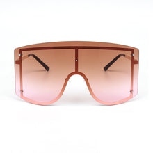 Load image into Gallery viewer, Fashion Oversized Blue Yellow Gradient Sunglasses