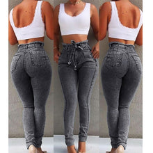 Load image into Gallery viewer, Women's High Waist Skinny Stretch Push Up Jeans