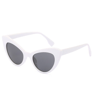 Vintage Plastic Titanium Framed Cat Eye Sunglasses