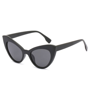 Vintage Plastic Titanium Framed Cat Eye Sunglasses