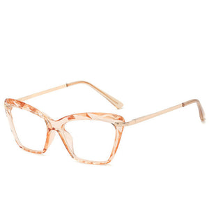 Vintage Transparent Cat Eye Crystal Sunglasses