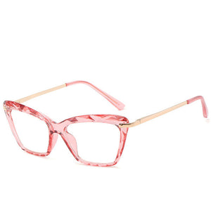 Vintage Transparent Cat Eye Crystal Sunglasses