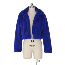 Load image into Gallery viewer, Solid 6 Colors Faux Fur Short Jacket