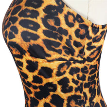 Load image into Gallery viewer, Leopard Print Spaghetti Straps Dress