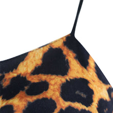 Load image into Gallery viewer, Leopard Print Spaghetti Straps Dress