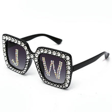 Load image into Gallery viewer, Fashion Custom Letters Square Diamond Sunglasses