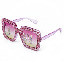 Load image into Gallery viewer, Fashion Custom Letters Square Diamond Sunglasses