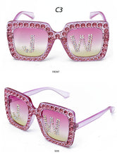 Load image into Gallery viewer, Fashion Custom Letters Square Diamond Sunglasses