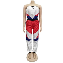 Load image into Gallery viewer, Color Patchwork Casual Strapless Jumpsuit