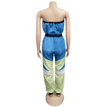 Load image into Gallery viewer, Color Patchwork Casual Strapless Jumpsuit