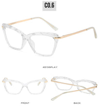 Load image into Gallery viewer, Vintage Transparent Cat Eye Crystal Sunglasses