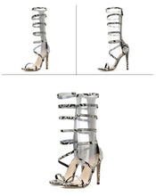 Load image into Gallery viewer, Serpentine Knee-High Heel