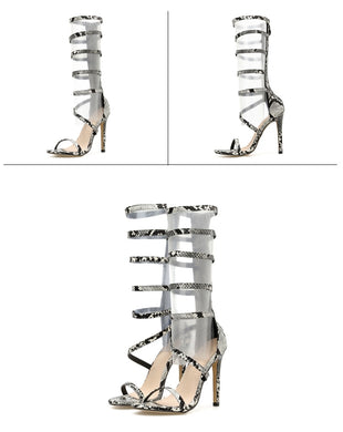 Serpentine Knee-High Heel