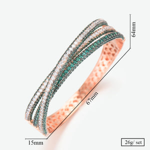 Luxury Dubia Style Stackable Statement Bangle