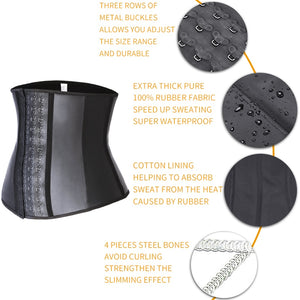 Latex Steel Boned Waist Trainer