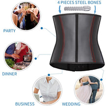 Load image into Gallery viewer, Latex Steel Boned Waist Trainer