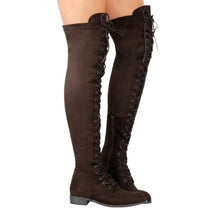 Load image into Gallery viewer, Suede Thigh High Boots