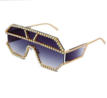 Load image into Gallery viewer, Fashion Oversized Square Diamond Sunglasses