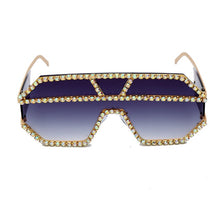 Load image into Gallery viewer, Fashion Oversized Square Diamond Sunglasses