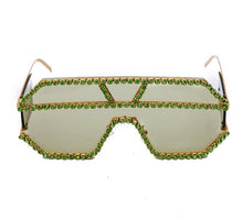 Load image into Gallery viewer, Fashion Oversized Square Diamond Sunglasses