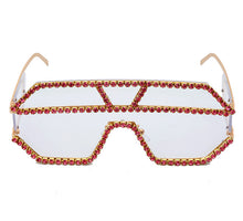 Load image into Gallery viewer, Fashion Oversized Square Diamond Sunglasses