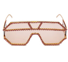 Load image into Gallery viewer, Fashion Oversized Square Diamond Sunglasses