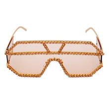 Load image into Gallery viewer, Fashion Oversized Square Diamond Sunglasses