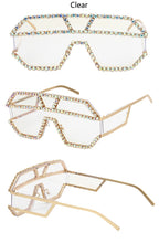 Load image into Gallery viewer, Fashion Oversized Square Diamond Sunglasses