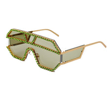 Load image into Gallery viewer, Fashion Oversized Square Diamond Sunglasses