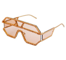 Load image into Gallery viewer, Fashion Oversized Square Diamond Sunglasses