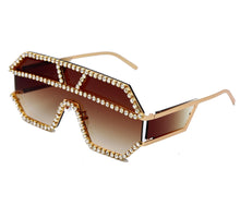 Load image into Gallery viewer, Fashion Oversized Square Diamond Sunglasses