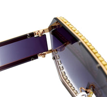 Load image into Gallery viewer, Fashion Oversized Square Diamond Sunglasses