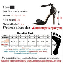 Load image into Gallery viewer, Rhinestone Stiletto Crystal Thin Heels