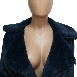 Winter Faux Fur Women Coat In 5 Solid Colors