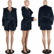 Load image into Gallery viewer, Winter Faux Fur Women Coat In 5 Solid Colors