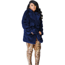 Load image into Gallery viewer, Winter Faux Fur Women Coat In 5 Solid Colors