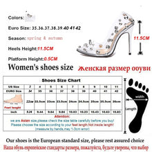 Load image into Gallery viewer, Clear PVC Crystal Rivet High Heeled Sandals