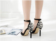 Load image into Gallery viewer, Rhinestone Stiletto Crystal Thin Heels