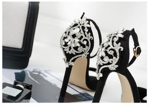 Rhinestone Stiletto Crystal Thin Heels