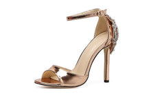 Load image into Gallery viewer, Rhinestone Stiletto Crystal Thin Heels