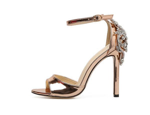 Rhinestone Stiletto Crystal Thin Heels