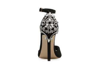 Rhinestone Stiletto Crystal Thin Heels