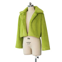 Load image into Gallery viewer, Solid 6 Colors Faux Fur Short Jacket