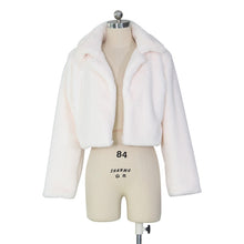 Load image into Gallery viewer, Solid 6 Colors Faux Fur Short Jacket