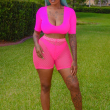 Load image into Gallery viewer, Hirigin Sexy Fishnet Women Beach Shorts Bikini Cover Up Pants 2020 New High Waist Solid Short Pants Women Bathing Suit Swimwear