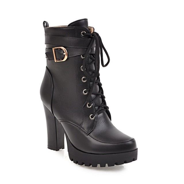 Lace Up Ankle Boots