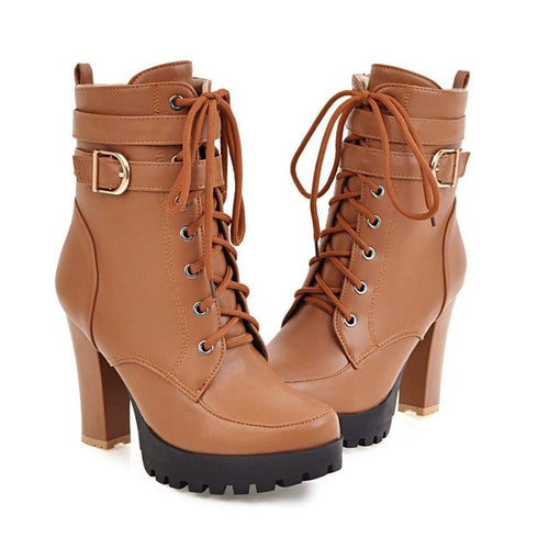 Lace Up Ankle Boots