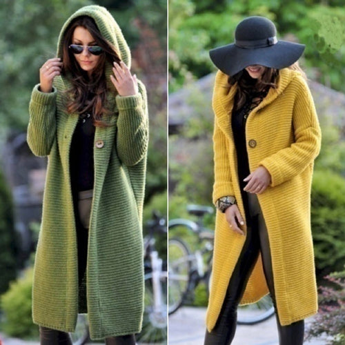 Winter Hooded Casual Loose Sweater