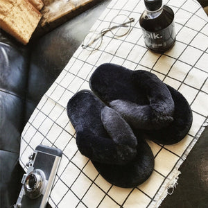 Winter Faux Fur Home Slippers