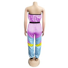 Load image into Gallery viewer, Color Patchwork Casual Strapless Jumpsuit